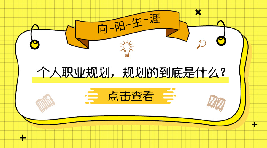 个人职业规划，规划的到底是什么？